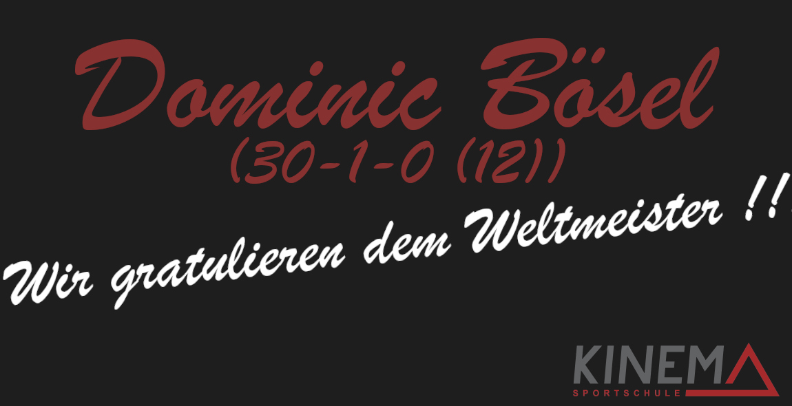 Dominic Bösel ist der deutsche Doppel-Weltmeister im Halbschwergewicht (WBA / IBO)